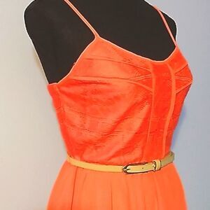 Maurices tangerine Fit & Flare Dress